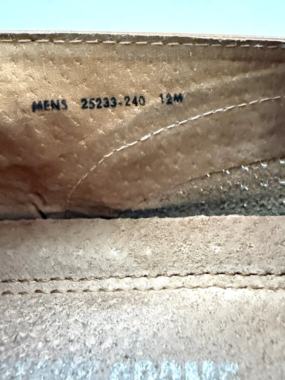 Stacy Adams Men's Belvan Slip-On Loafer 12M Tan Perforated Woven Leather - Picture 10 of 10